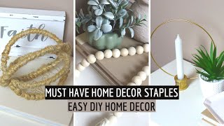 Must Have Home Decor Staples | Easy DIY Home Decor Ideas| Rachel G DIY