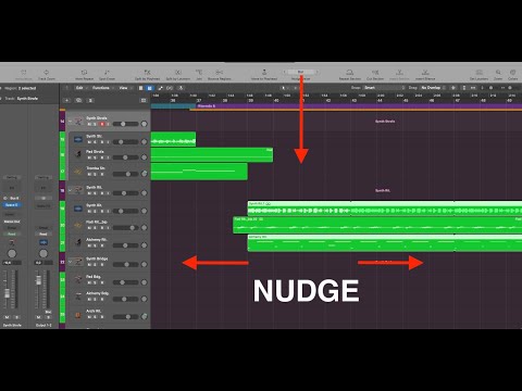 Logic Pro - Move a Region Left and Right of a Desired Value - Nudge with Shortcut