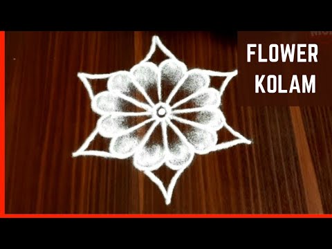 Daily kolam with 3 dots | 3 dots rangoli design | tipkyanchi rangoli