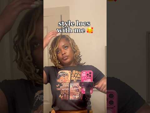 grwm: quick curly loc style 🥰 #locs #loclifestyle #locstyling