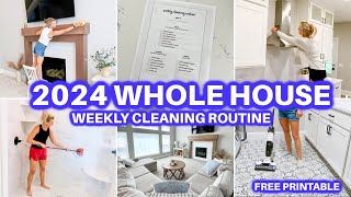 2024 WEEKLY CLEANING ROUTINE | CLEAN WITH ME | WHOLE HOUSE CLEANING MOTIVATION | JAMIE'S JOURNEY