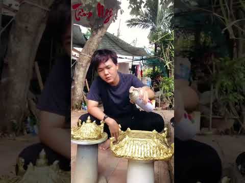 Sơn màu mái đình..! #shortvideo #maidinhmini