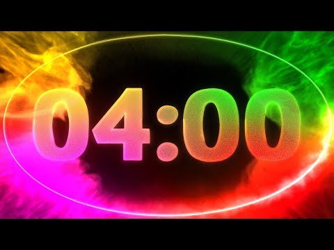 4 min COUNTDOWN  ( v 711 ) TIMER with  music 4K