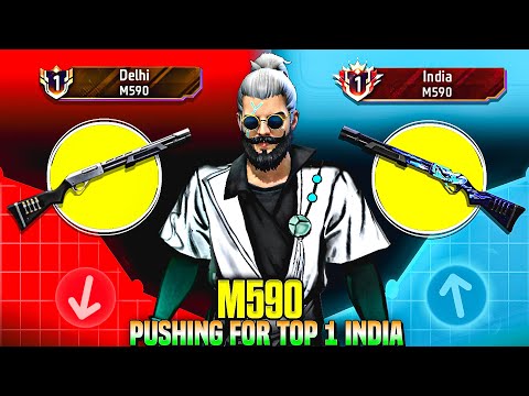 Pushing Top 1 In Shotgun M590 | Free Fire Solo Rank Pushing With Tips And Tricks | Ep-1