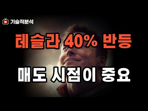 테슬라 40% V자 반등 ｜중요한 것은 매도 타이밍입니다