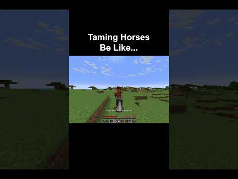 Taming Horses Be Like...