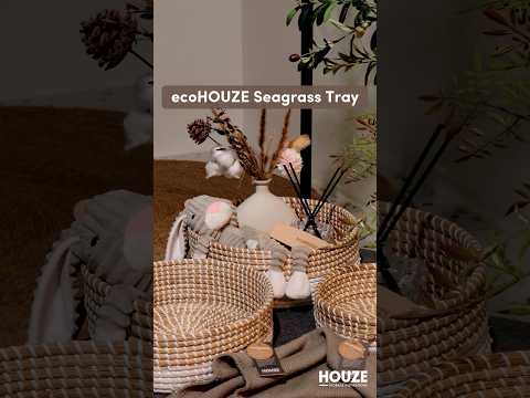 ecoHOUZE | Seagrass Tray - White