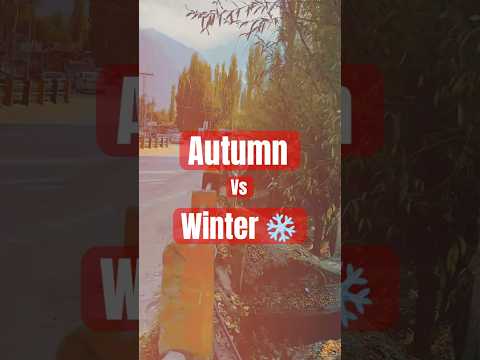 Autumn vs winter Skardu. #Skardu #wintervsautumn #winter #autumn #nature #travel #skardubeauty