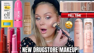 Testing New *VIRAL* DRUGSTORE Makeup 🤩 Milani Skin Tint, elf Eyeshadow, Maybelline Stix from Walmart