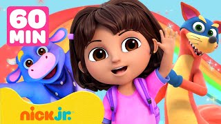 Dora | ¡Maratón de EPISODIOS COMPLETOS de Dora! ➡️ | 5 Episodios en 1 Hora! | Nick Jr. en Español