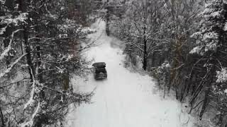 White Camping Season overland - Winter Alpine 4x4 SUV