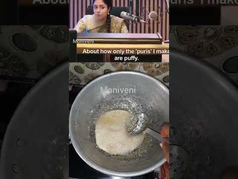 நம்ம சுட்டாலும் பூரி புஸ்சுனு தான் வருது 🤪/katrinmozhi/Jyothika/shorts #food #cooking #breakfast