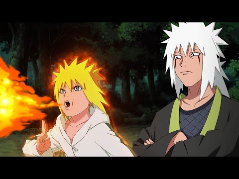 Kid Minato Uses Oil Release Fire Style Transformation In Front Of Jiraiya