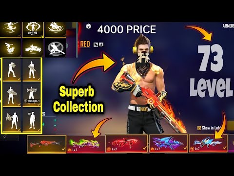 Free Fire Golden Shade I'd Collection Video Available 🤯 Op Bundle And Gun Collection 😱