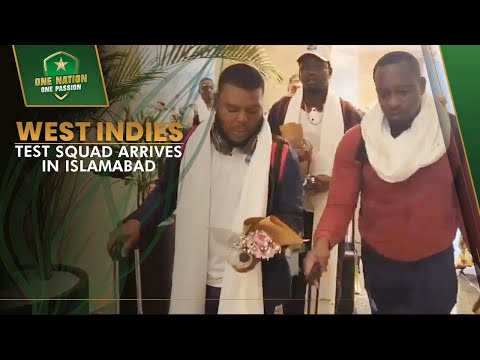 West Indies Test squad arrives in Islamabad | PCB | MA2A