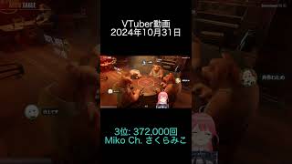 2024年10月31日 VTuber動画ランキング 3位: Miko Ch  さくらみこ