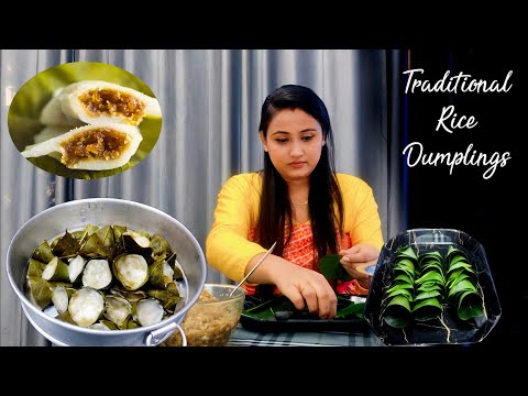 Traditional Indian Rice Dumplings || Made with Rice, Coconut & Jaggery || Goan sweets Donne