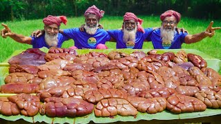 BEEF KIDNEY BIRIYANI - Liver + Kidney Tehari Cooking by Grandpa - Food for Old Age Special People