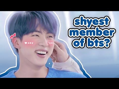 jin, the shyest member of bts