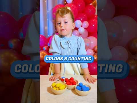 Colors & Counting Game for Toddlers | Educational Videos for Toddlers #shorts