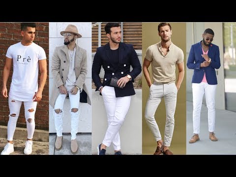 White Jeans Stylishly For Guys