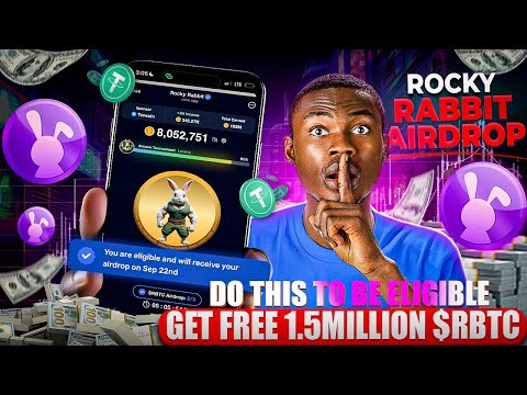 🤑Do This 3 Task To Be Eligible For Rocky Rabbit Airdrop & How To Claim FREE 1.5Mil $RBTC on Bitget