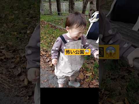 初めて行った公園怖がった　#怖い  #幼児　1歳0ヶ月男の子