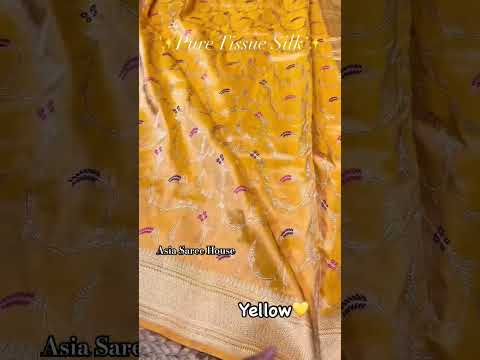 #Banarsi Katan pure #Tissue Silk #Saree