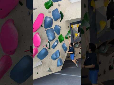 My first paddle dyno #bouldering