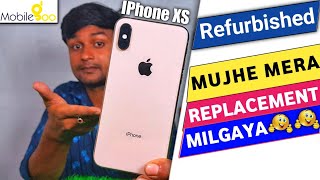 Mobilegoo Refurbished IPhone XS || Mujhe [ REPLACEMENT ] Mil Gaya  😃😀😄|| IPhone XS In 2022