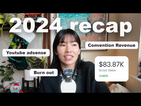 2024 Small Art Business Recap🌱 revenue, conventions trending down, & growing pains