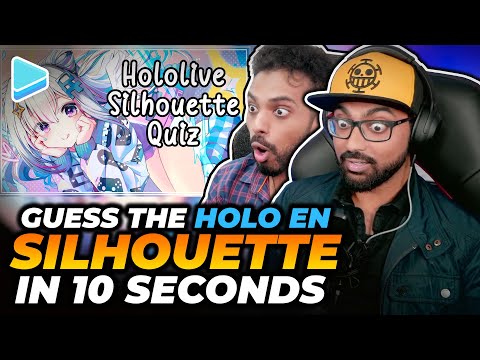 Guess the Hololive Member from the Silhouette! Hololive Silhouette Quiz Reaction!