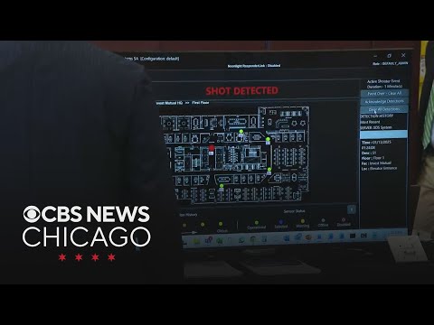 Officials demonstrate and discuss new gun shot detection system | CBS News Chicago