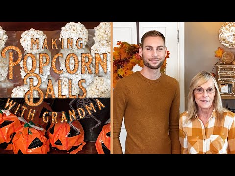 How To Make Popcorn Balls - Fall Baking With Grandma - Easy Halloween Treats - Quick Fall Recipes