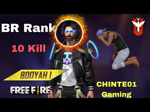 Chinte Game play {Free fire game} || BR Rnak Full game Play || 10 kill Booyah game