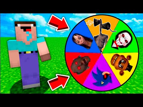 Minecraft - NOOB vs PRO vs HACKER vs GOD : SCARY WHEEL CHALLENGE in Minecraft ! AMV SHORT Animation