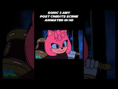 Sonic 3 Amy & Metal Sonic Post Credits Scene Animated #sonic #animation #movie #shorts