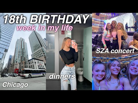 18TH BIRTHDAY WEEK IN MY LIFE | SZA concert, shopping, dinners *VLOG*