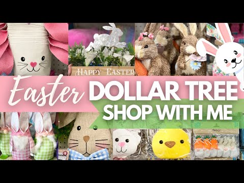 Dollar Tree EASTER 2024 | Dollar Tree EASTER New Finds | New Decor & DIY Shop With Me 🐰