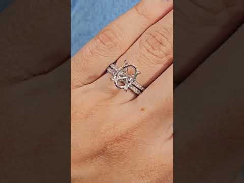 moissanite engagement ring