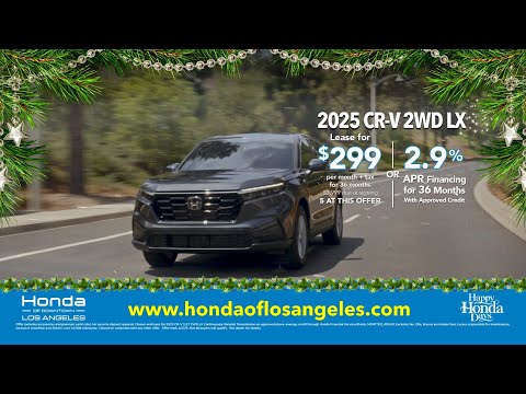 Lease the 2025 Honda CR-V for $299 at Honda of Downtown LA – Happy Honda Days!