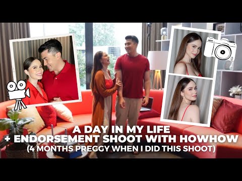 A DAY IN MY LIFE (4 MONTHS PREGNANT) + ENDORSEMENT SHOOT with HOWHOW | Jessy Mendiola