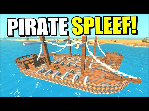 I Built a Floating Pirate Ship Spleef Arena.... kinda.