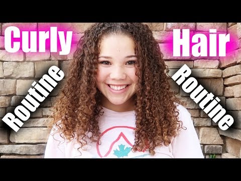 Curly Hair Routine | Curly Hair Tutorial (Madison Haschak)