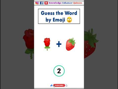 Guess the word by Emoji 🙄 #brainteasers #braintest #iqtest #iq #intelligencetest #shorts