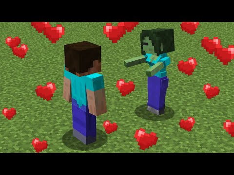 herobrine ❤️ zombie girl