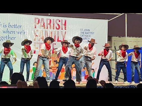 Cowboy dance | Family Fest 2025 | St.John The Baptist Church #cowboydance #sawadeeka