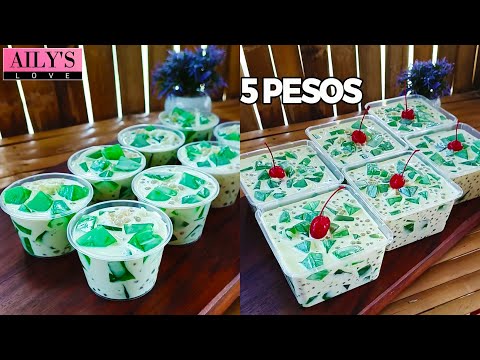 NEGOSYONG PATOK NGAYONG SUMMER - BUKO PANDAN JELLY MILK DESSERT