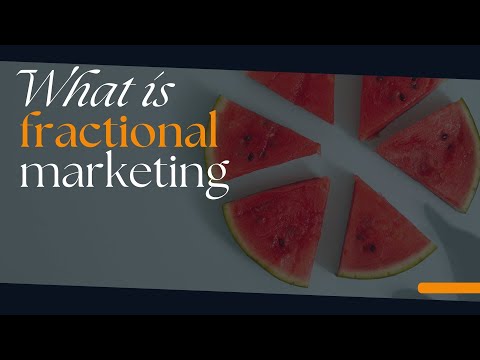 What is fractional marketing