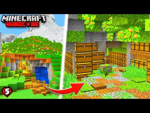 I Built a GIANT Storage Cave In Hardcore Minecraft! (#5)